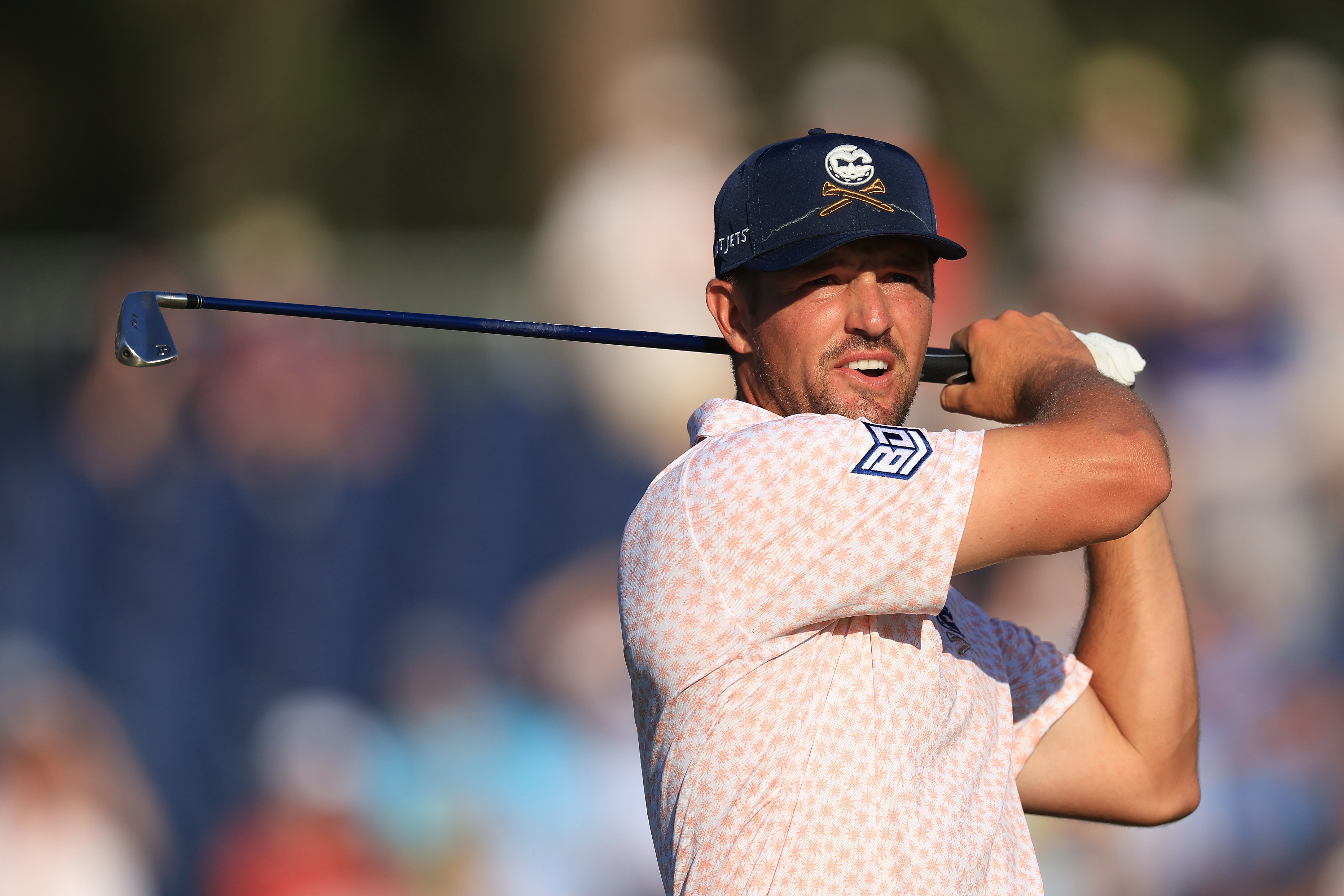 Bryson DeChambeau of the United States hits a tee shot on the 13th hole during the third round of the 124th U.S. Open at Pinehurst Resort on June 15, 2024 in Pinehurst, North Carolina. (Photo by Sean M. Haffey/Getty Images)