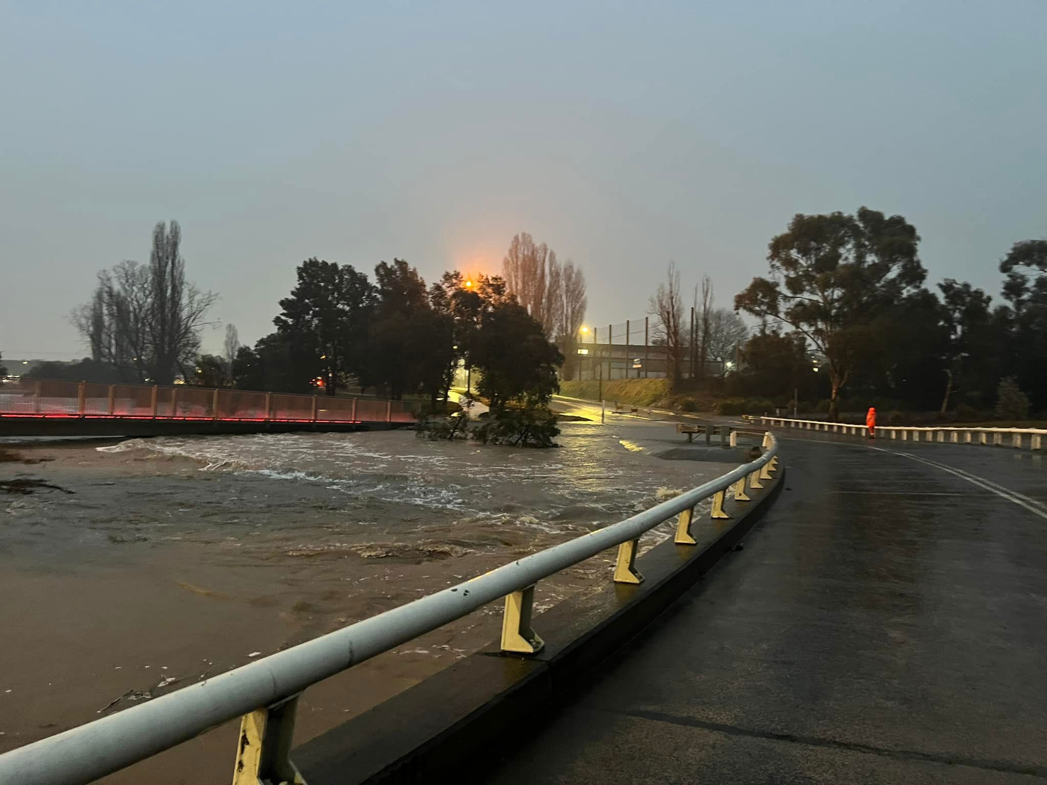 NSW SES - Queanbeyan Unit said the low level bridge at Morriset street, Queanbeyan is now closed.