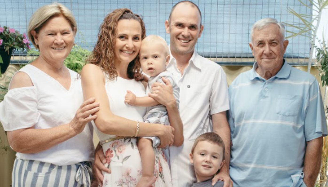 Margaret (far left)and Alec Vella (far right), pictured with their son Daniel, his wife Melissa and their grandchildren Luke and Evan.