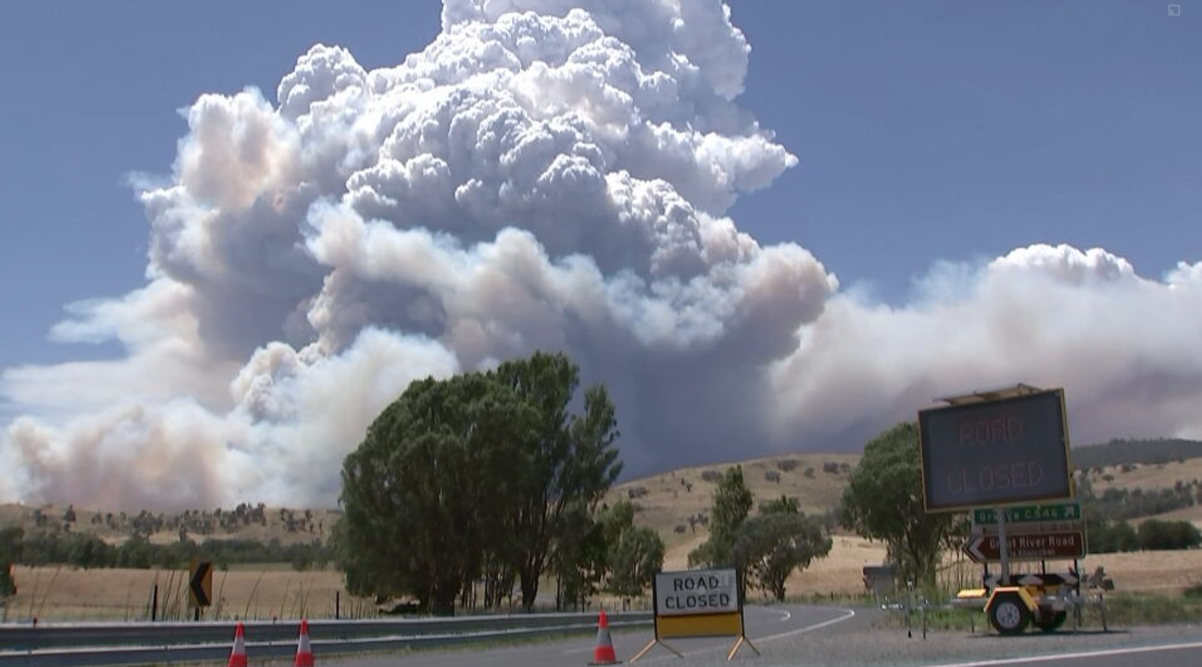 Several road closures are in place around the perimeter of the Walwa fire.