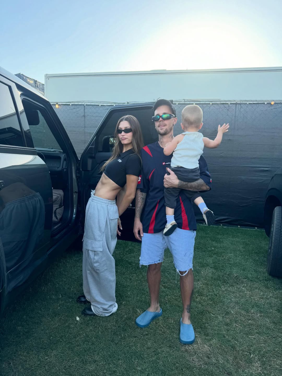 Hailey Bieber and Justin Bieber at Coachella 