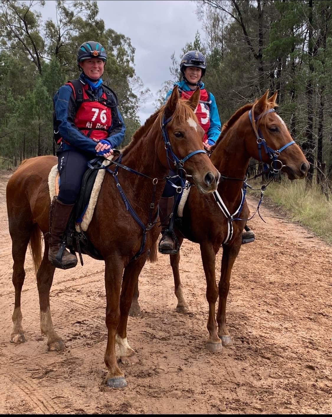 Jessica Di Pasquale partnered with fellow Northern Territory rider and childhood friend Natalie Bell.