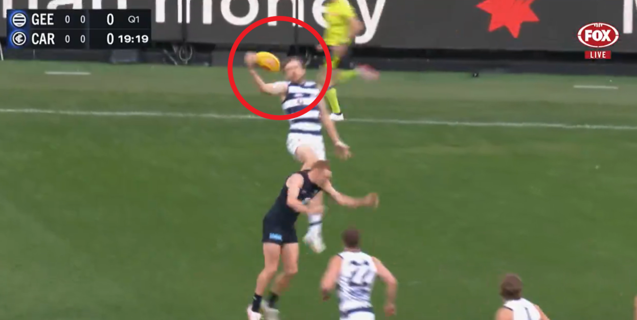 Guthrie took this screamer in the first term.