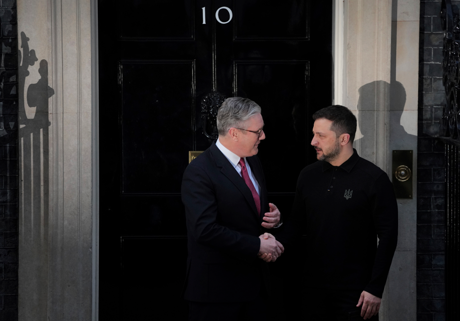 Zelenskyy and Keir Starmer meet at No. 10 Downing Street