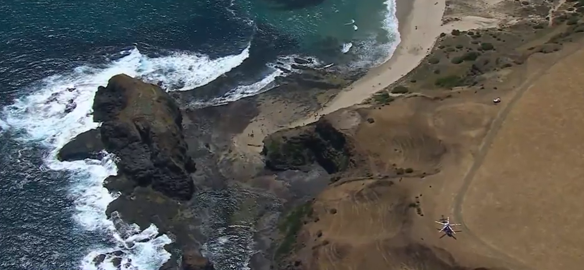 A tourist has been hospitalised after falling six metres down a cliff at the Mornington Peninsula National Park in Victoria.