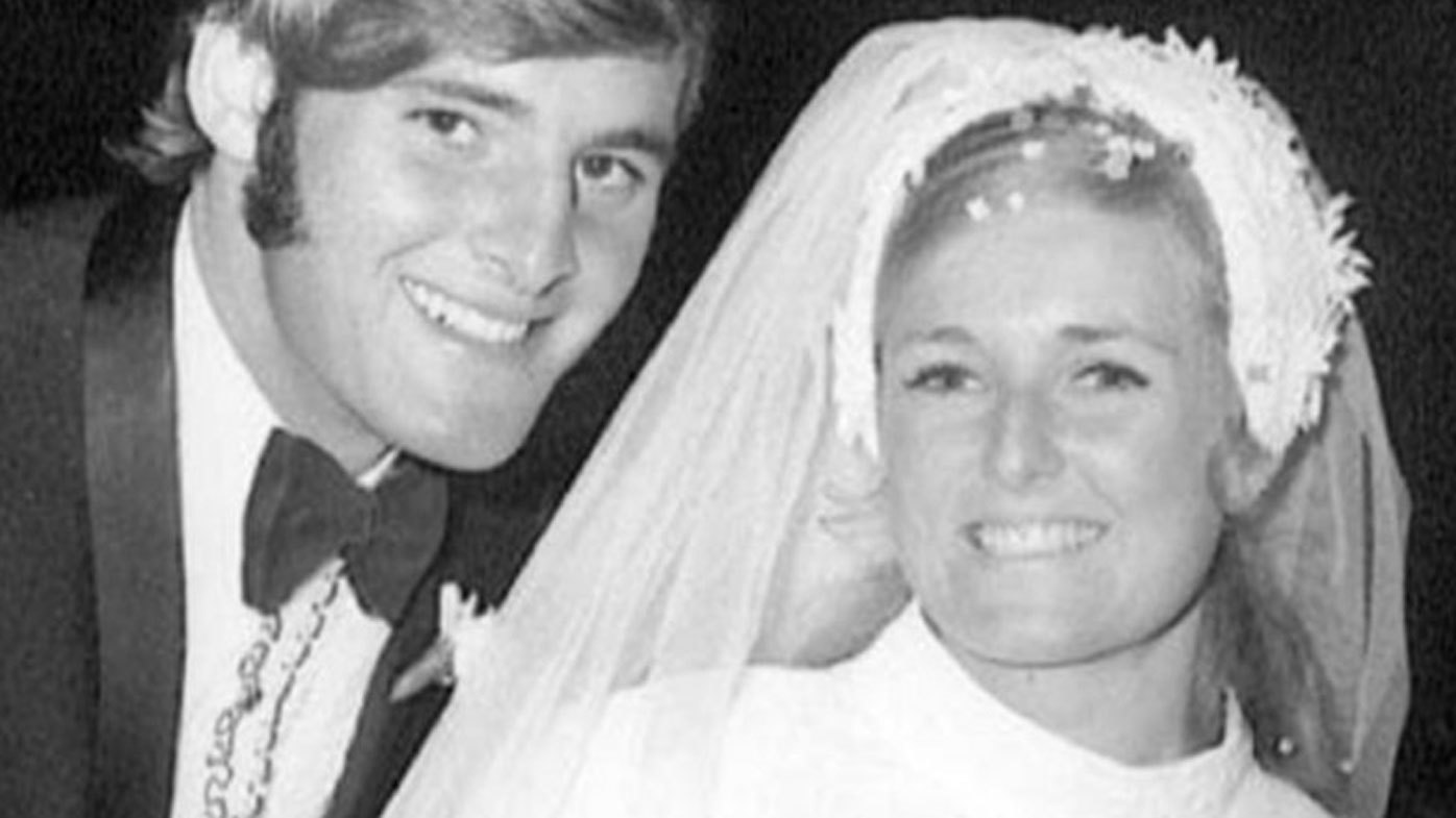 Chris and Lyn Dawson on their wedding day