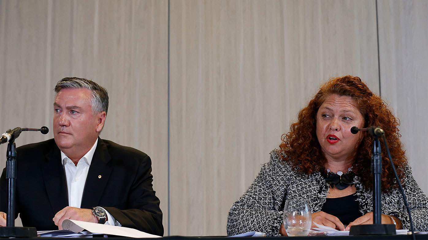 Eddie McGuire and Jodie Sizer