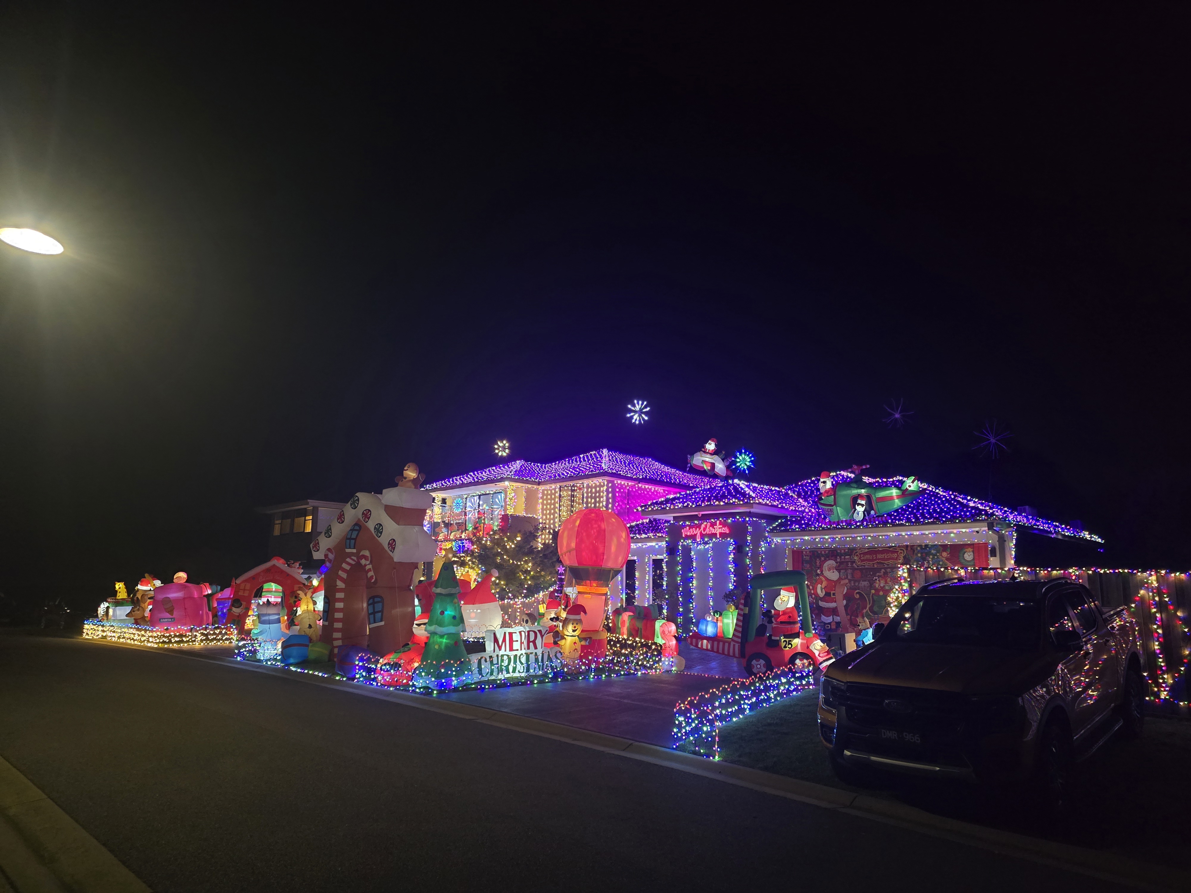 Christmas lights in Mount Martha, victoria