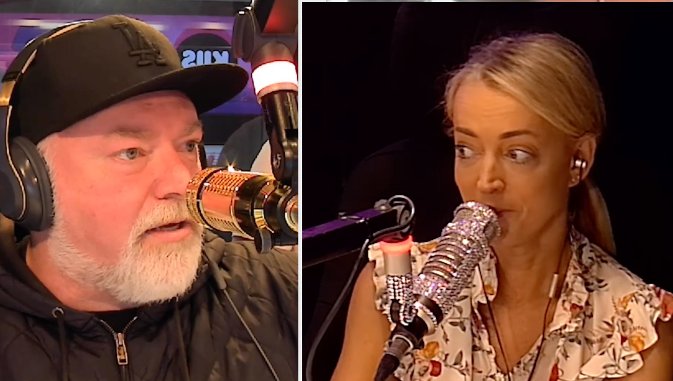 Shock jocks Kyle Sandilands and Jackie 'O' Henderson.