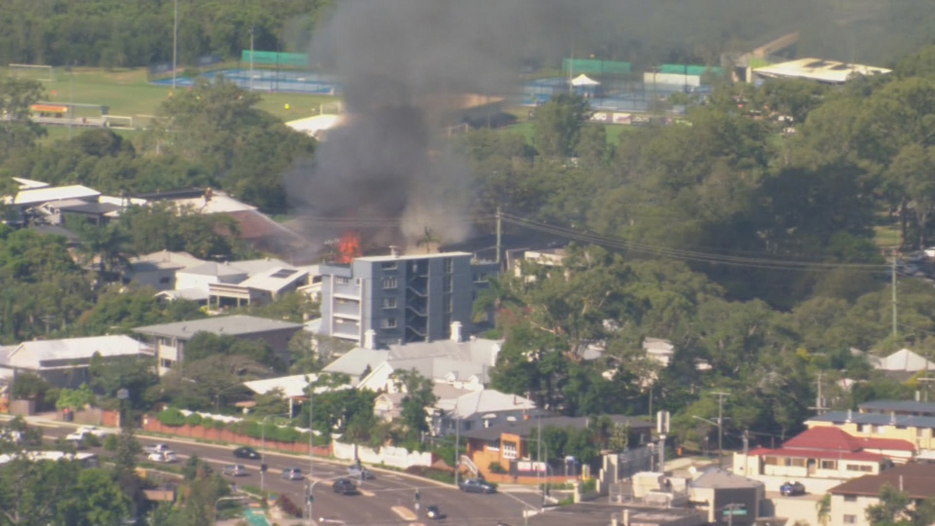 Fire crews are tackling a large house fire in Brisbane's South.