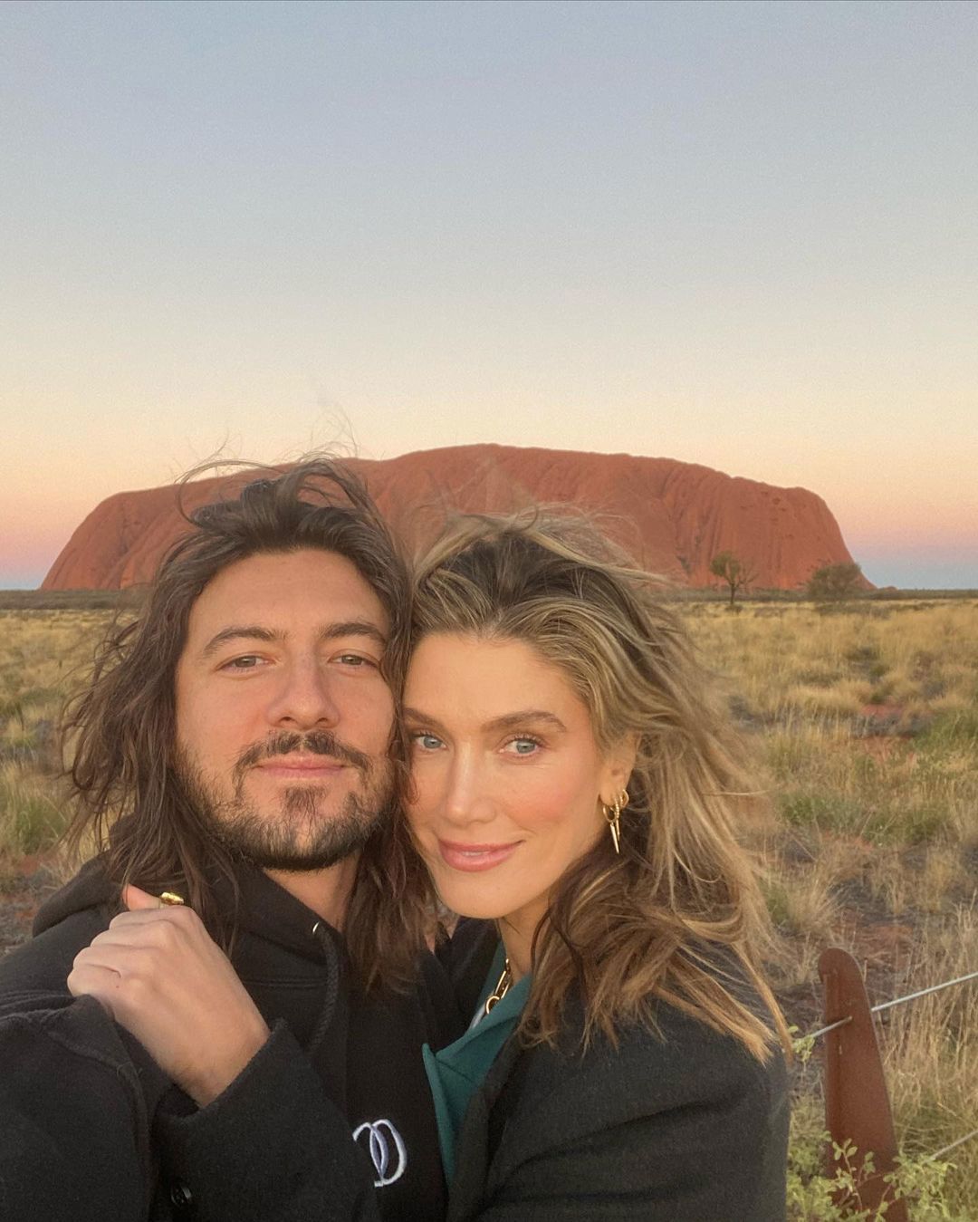 Delta Goodrem and Matthew Copley