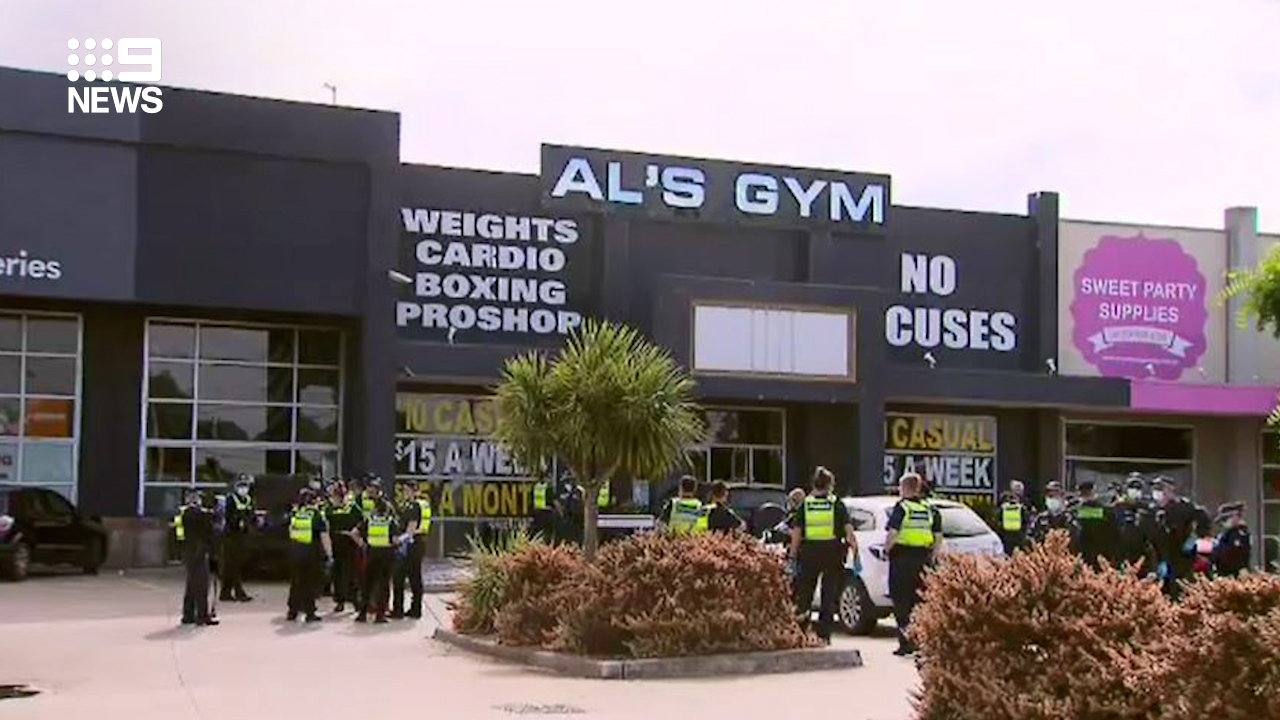 Victoria Covid Police Storm Gym Illegally Operating In Melbourne During Lockdown