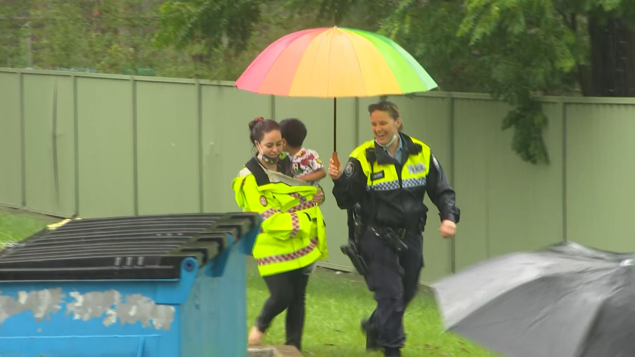 Sydney childcare centre evacuated after floodwaters fill the hallways.