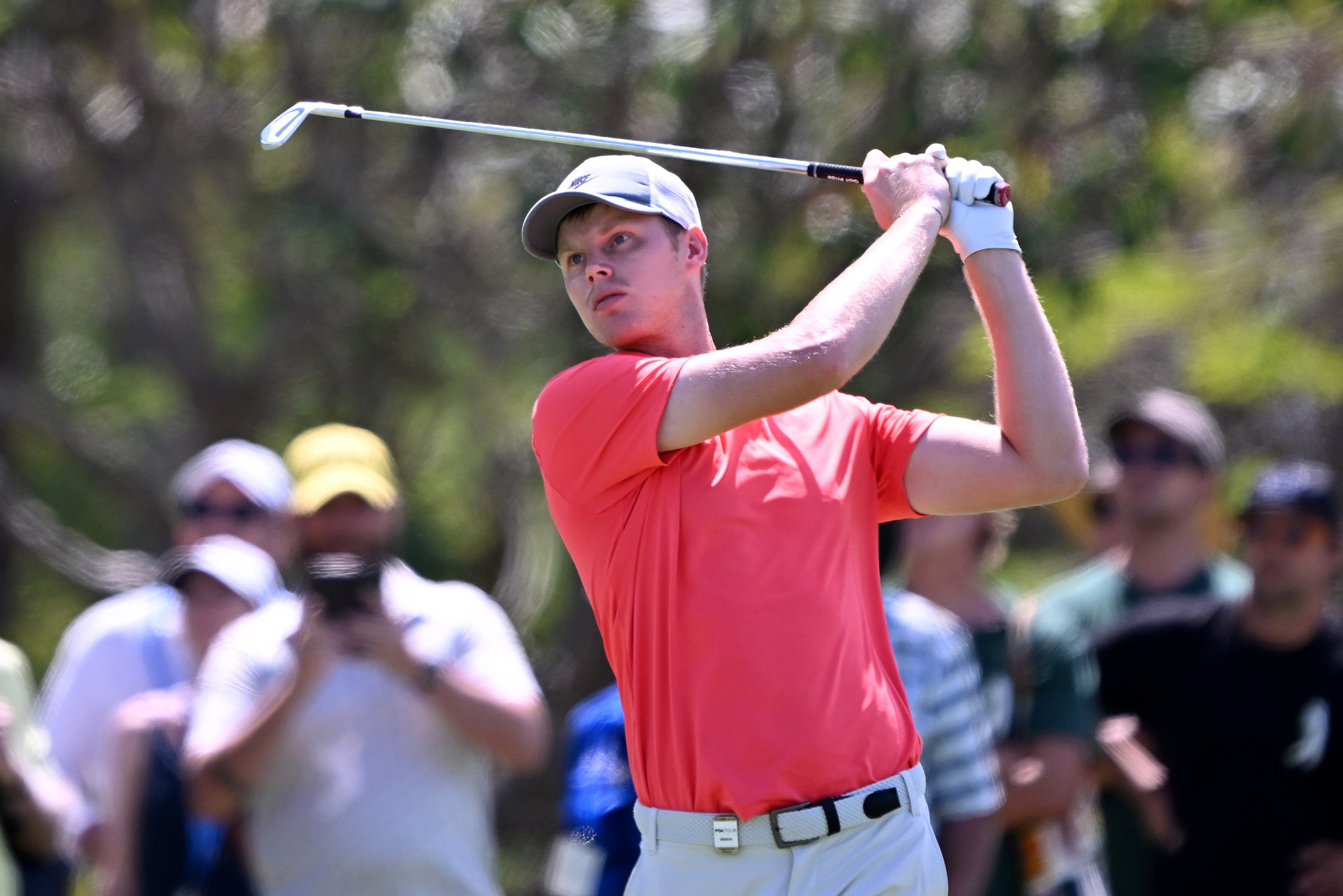 Cam Davis plays a shot at the Australian PGA Championship.