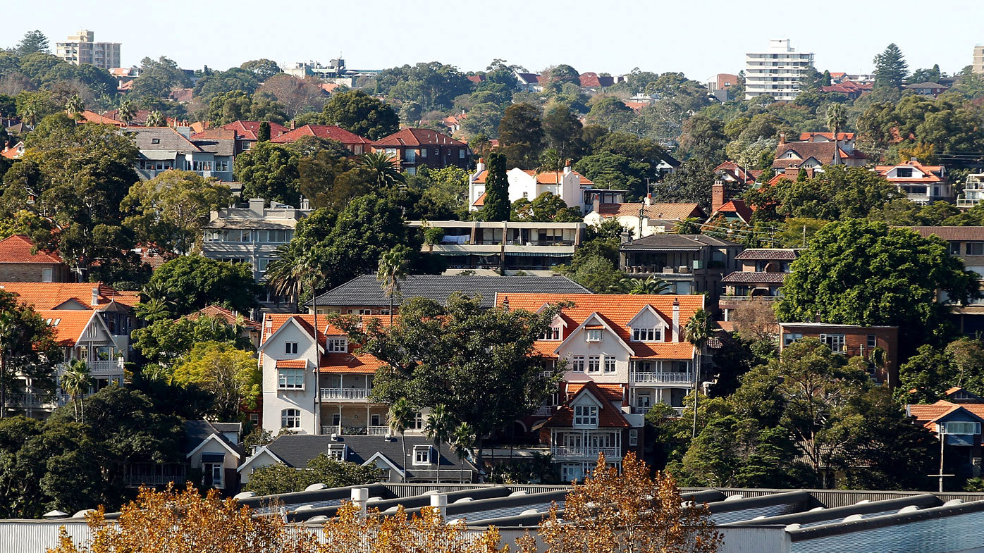 A general view of properties in Neutral Bay in Sydney, Australia.