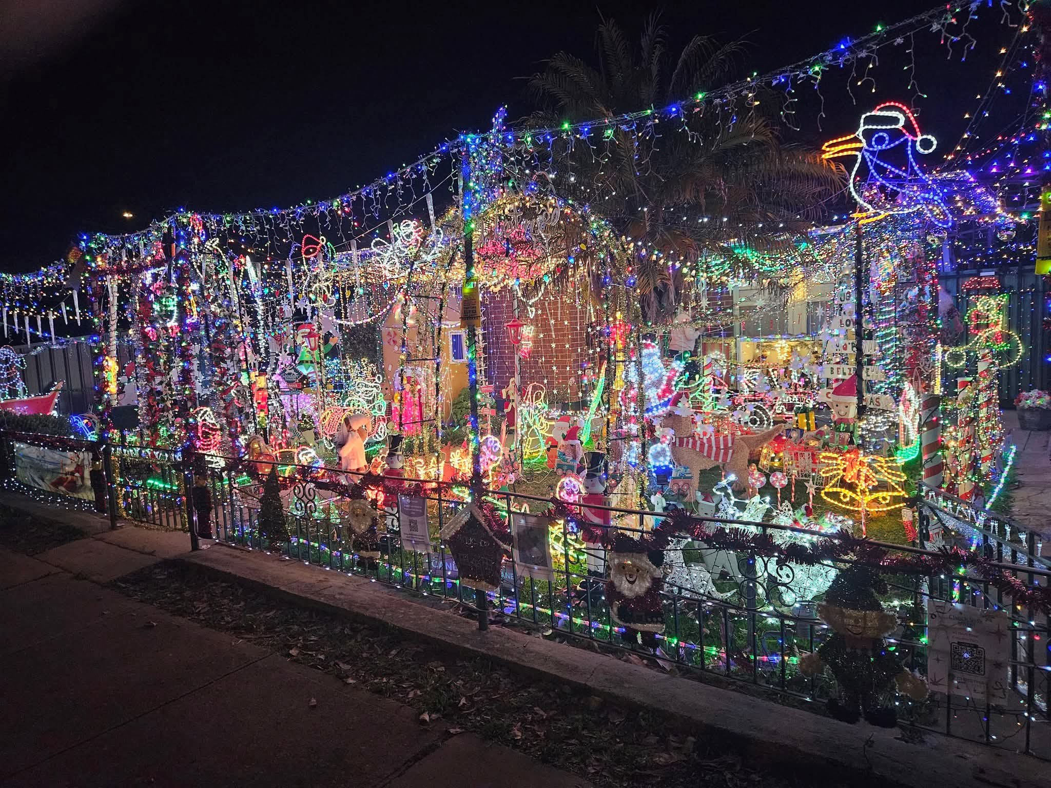Christmas lights in Croydon Park, SA