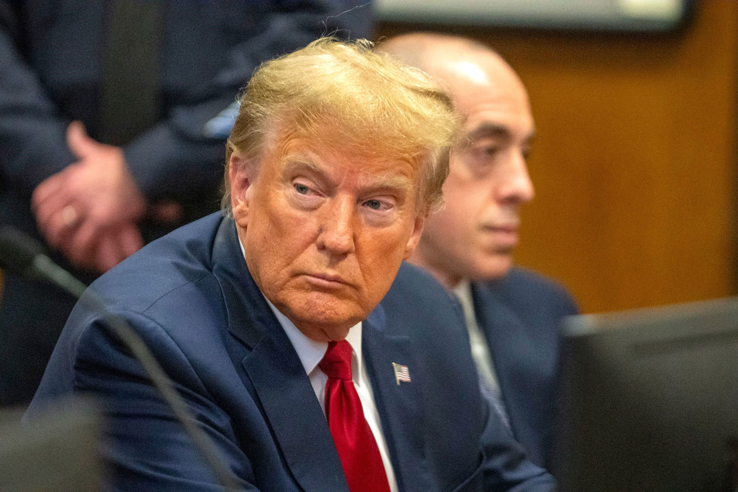 Donald Trump at Manhattan Criminal Court