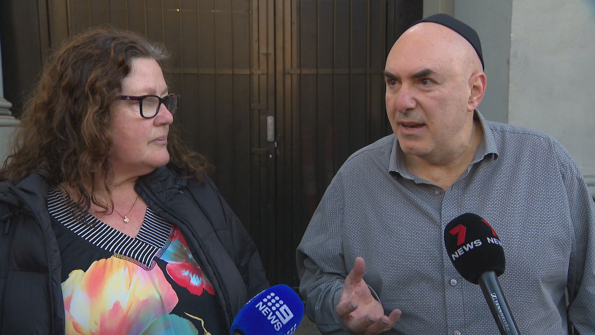 Jenny and ﻿Danny were two of more than a dozen people inside the synagogue.