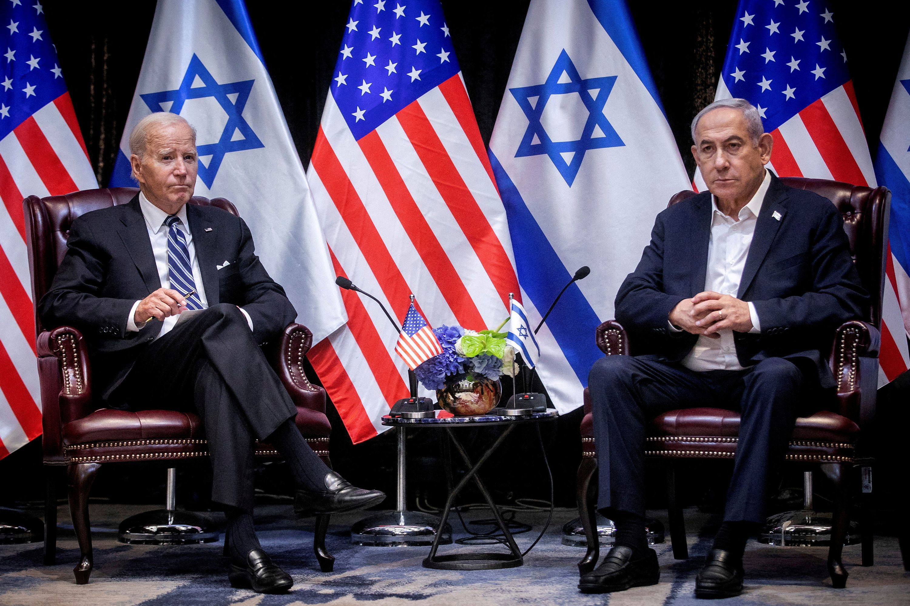 El presidente estadounidense Joe Biden se reúne con el primer ministro israelí, Benjamin Netanyahu 