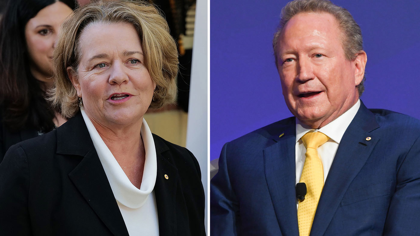 Nicola Forrest (left), Andrew Forrest (right)