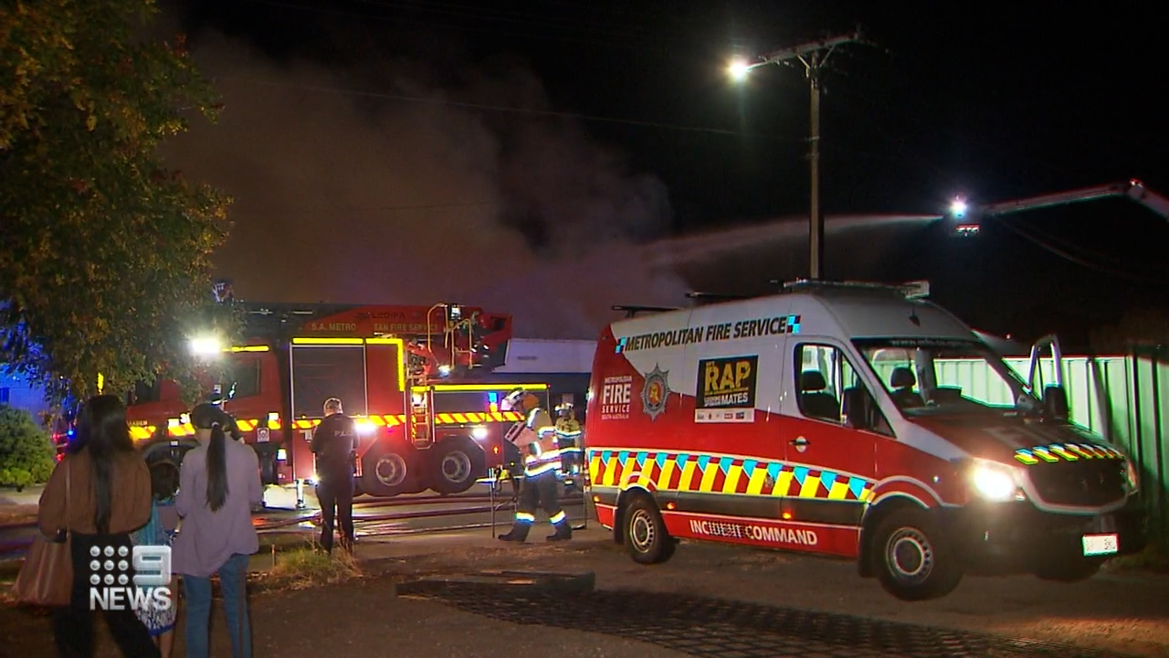 Fire crews attacked the flames from the ground and in the air but their efforts were hampered by a heavy fuel load and other hidden dangers within the building.
