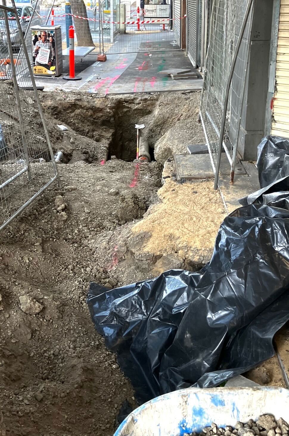 Sinkholes in Melbourne backyards