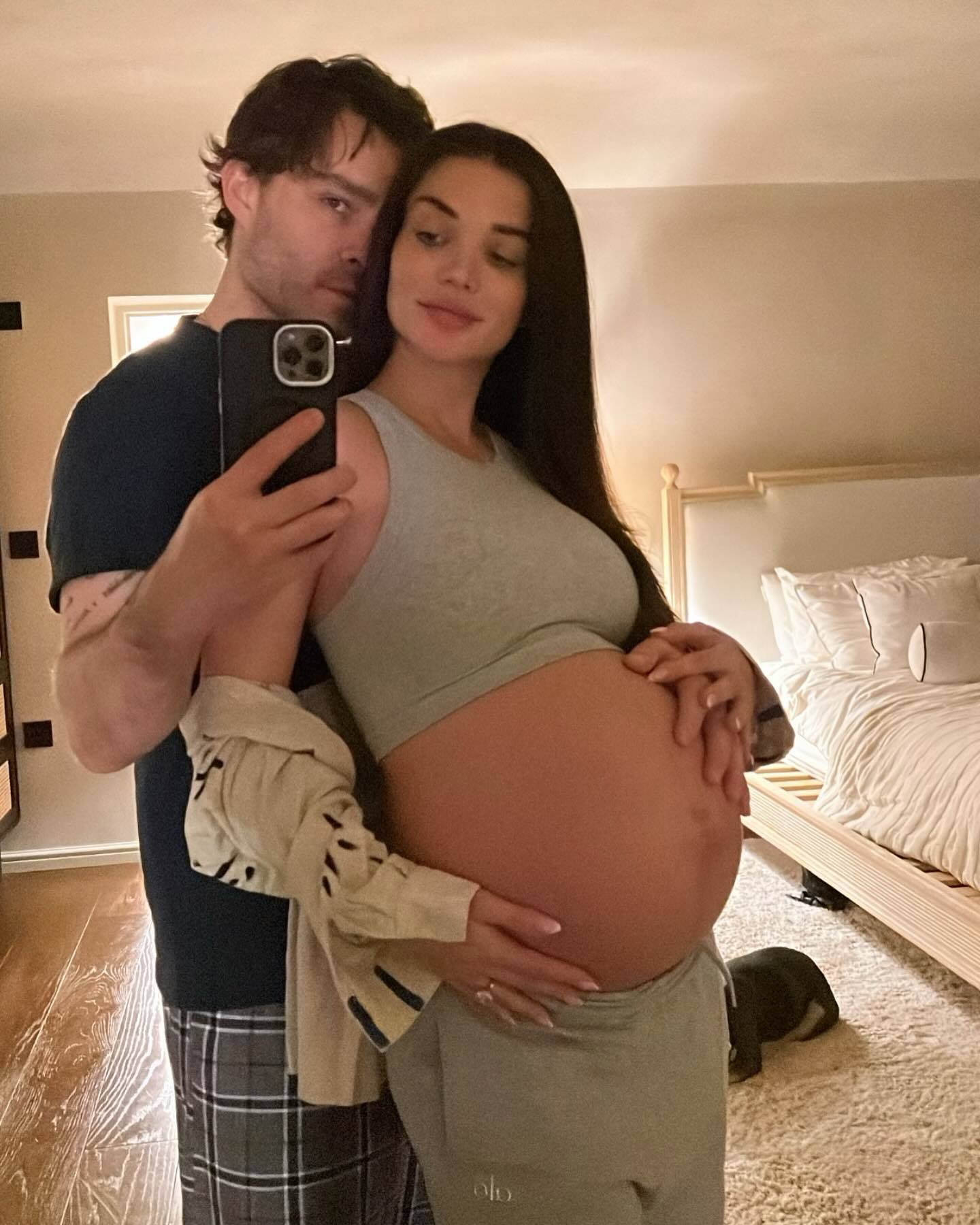 Ed Westwick and wife Amy Jackson preparing to welcome their first child together
