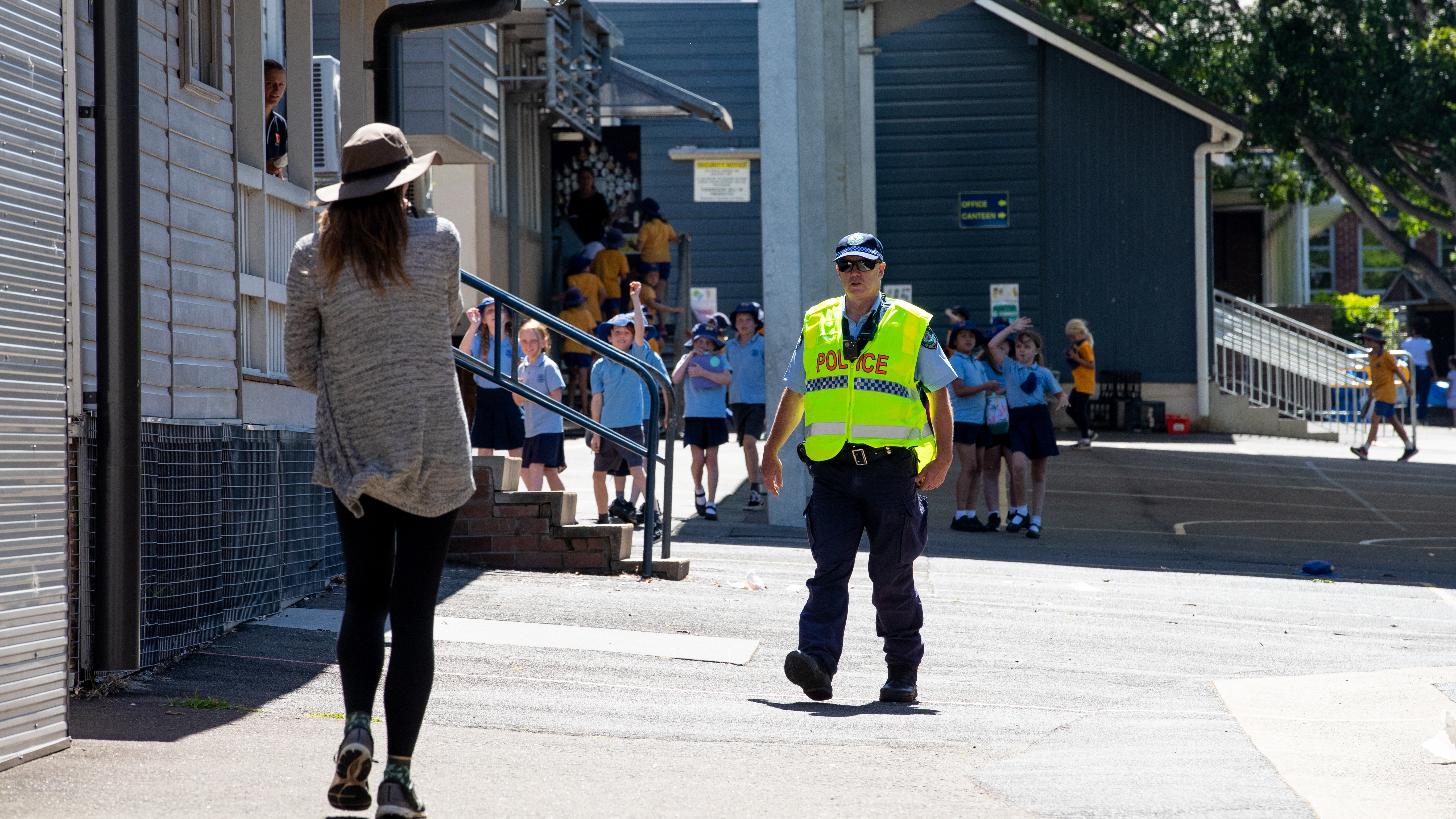 Students at Manly West Public School in Sydney have been injured in a science experiment.