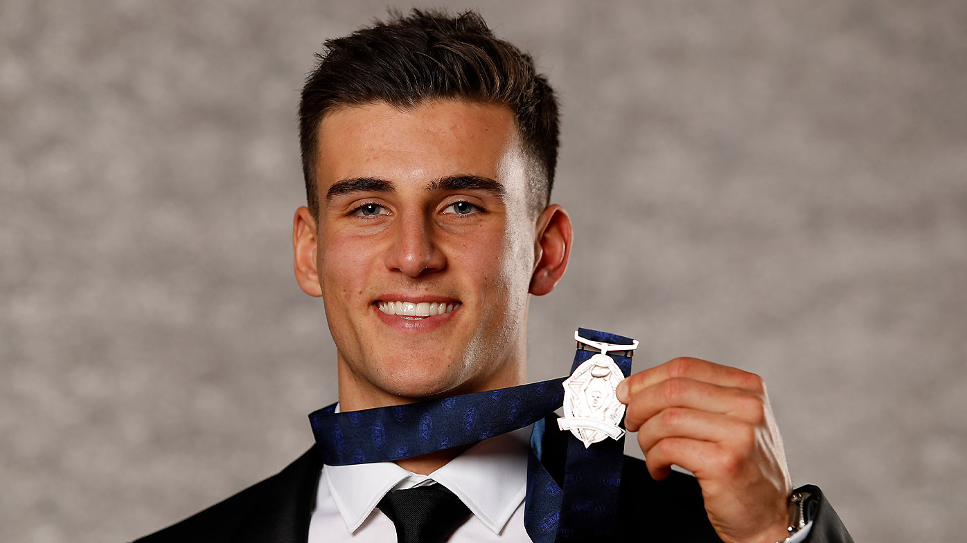 Collingwood's Nick Daicos won the AFL Rising Star award