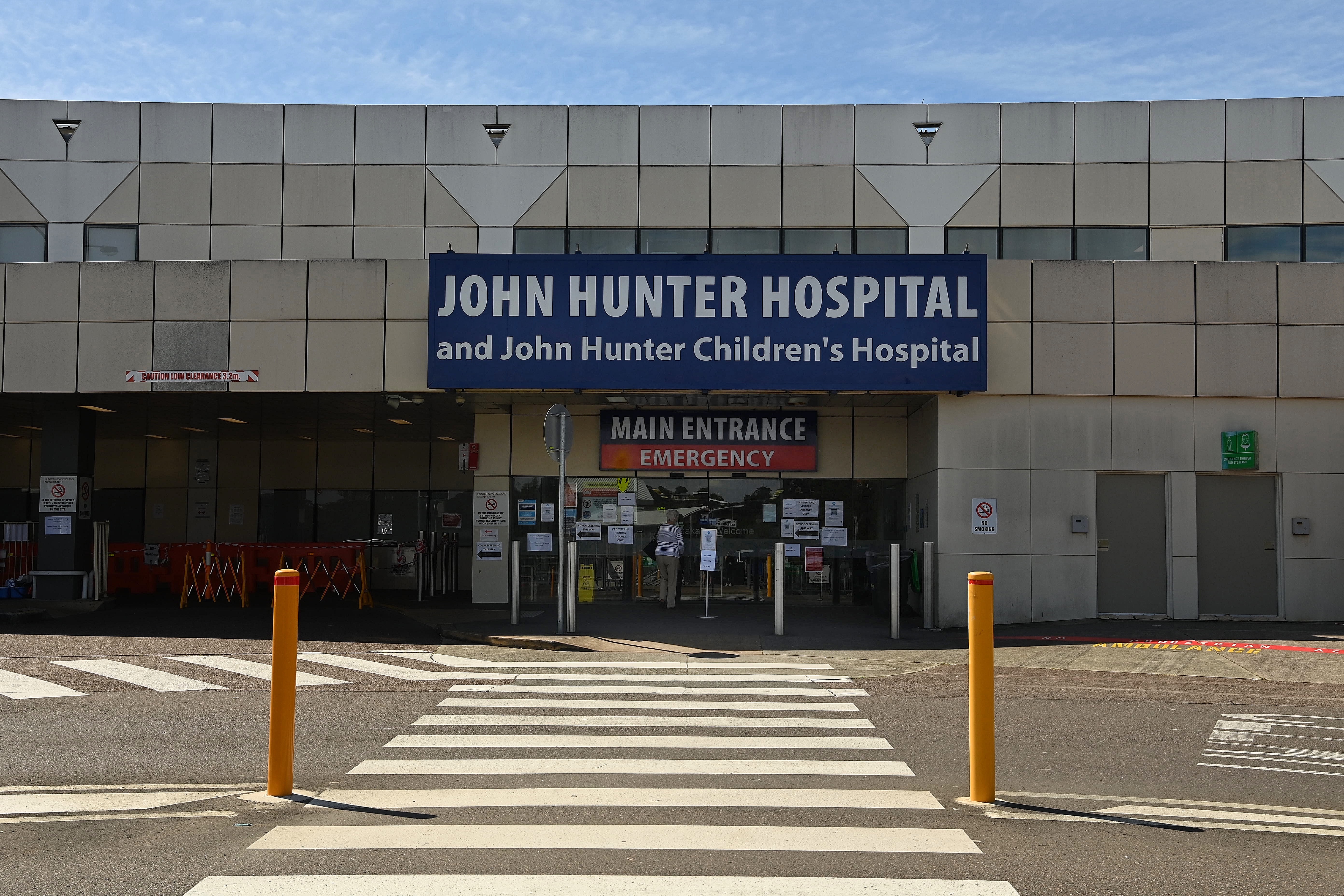 The person with measles went to the emergency department at John Hunter Hospital in Newcastle three times.
