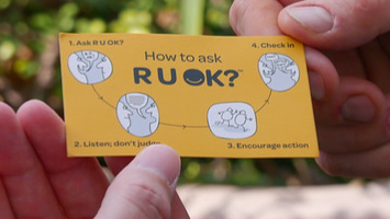 Aussies are being urged to ask somebody; RU OK?