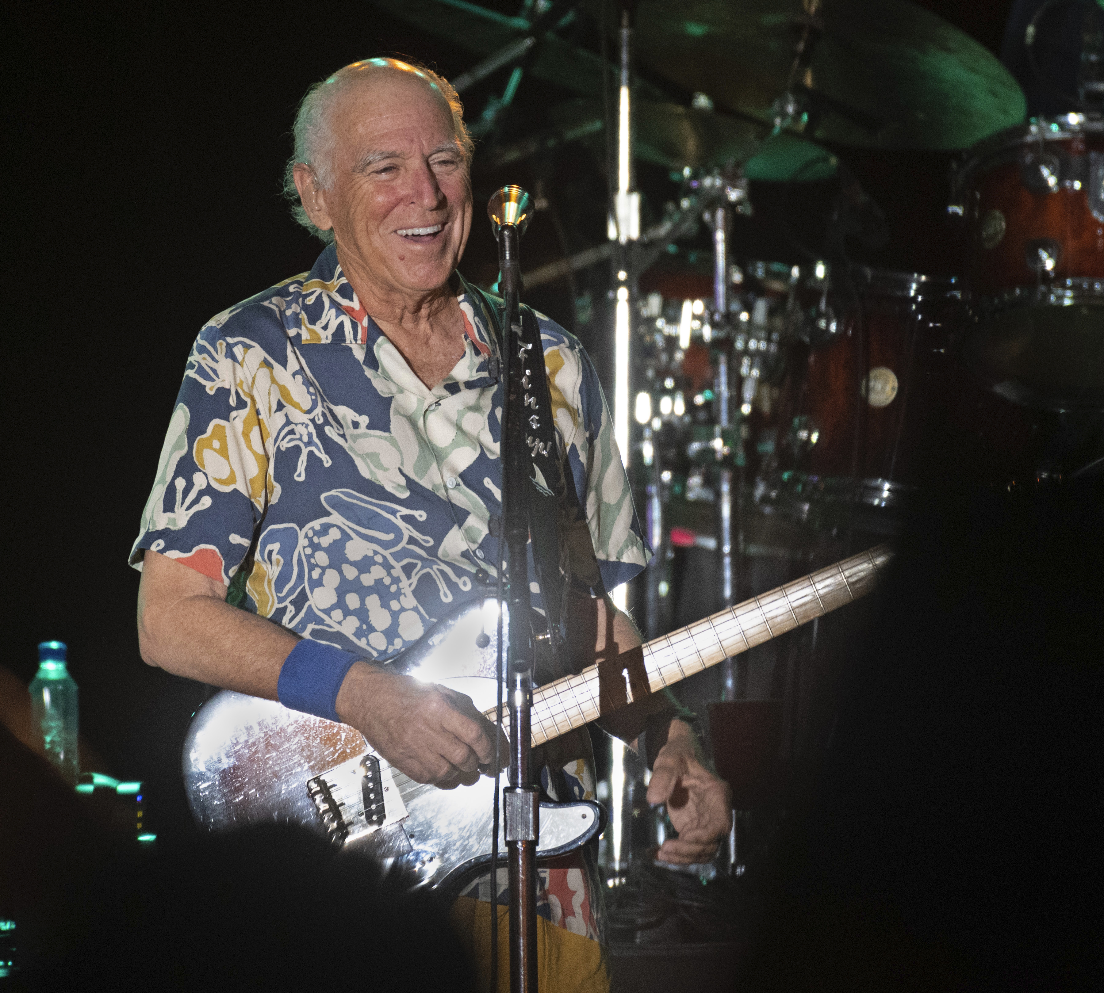 Singer-songwriter Jimmy Buffett performs during a concert in Key West, Florida on Thursday, Feb. 9, 2023