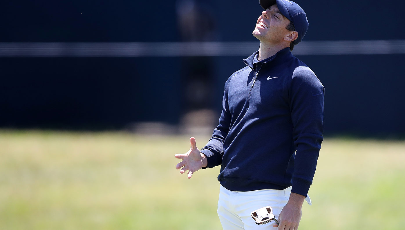 Rory McIlroy during the first round of the PGA Championship at Harding Park.