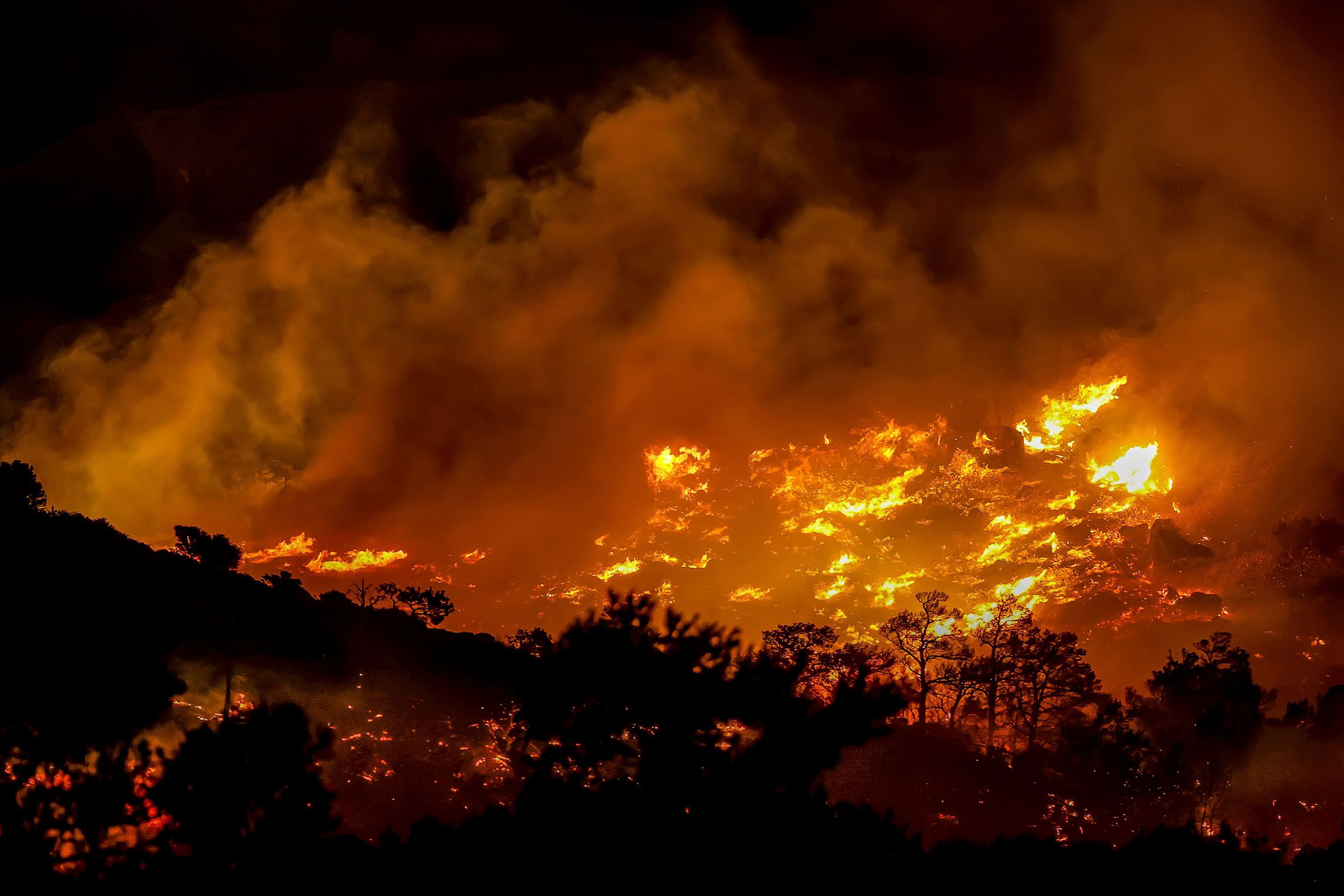 More than 200 firefighters are struggling to tackle an out-of-control wildfire on Crete — Greece's largest island and a tourist hotspot — as authorities order mass evacuations.