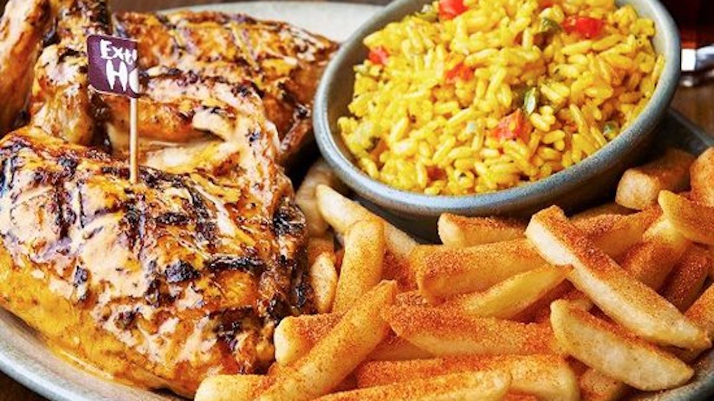 Nando's inflight meal