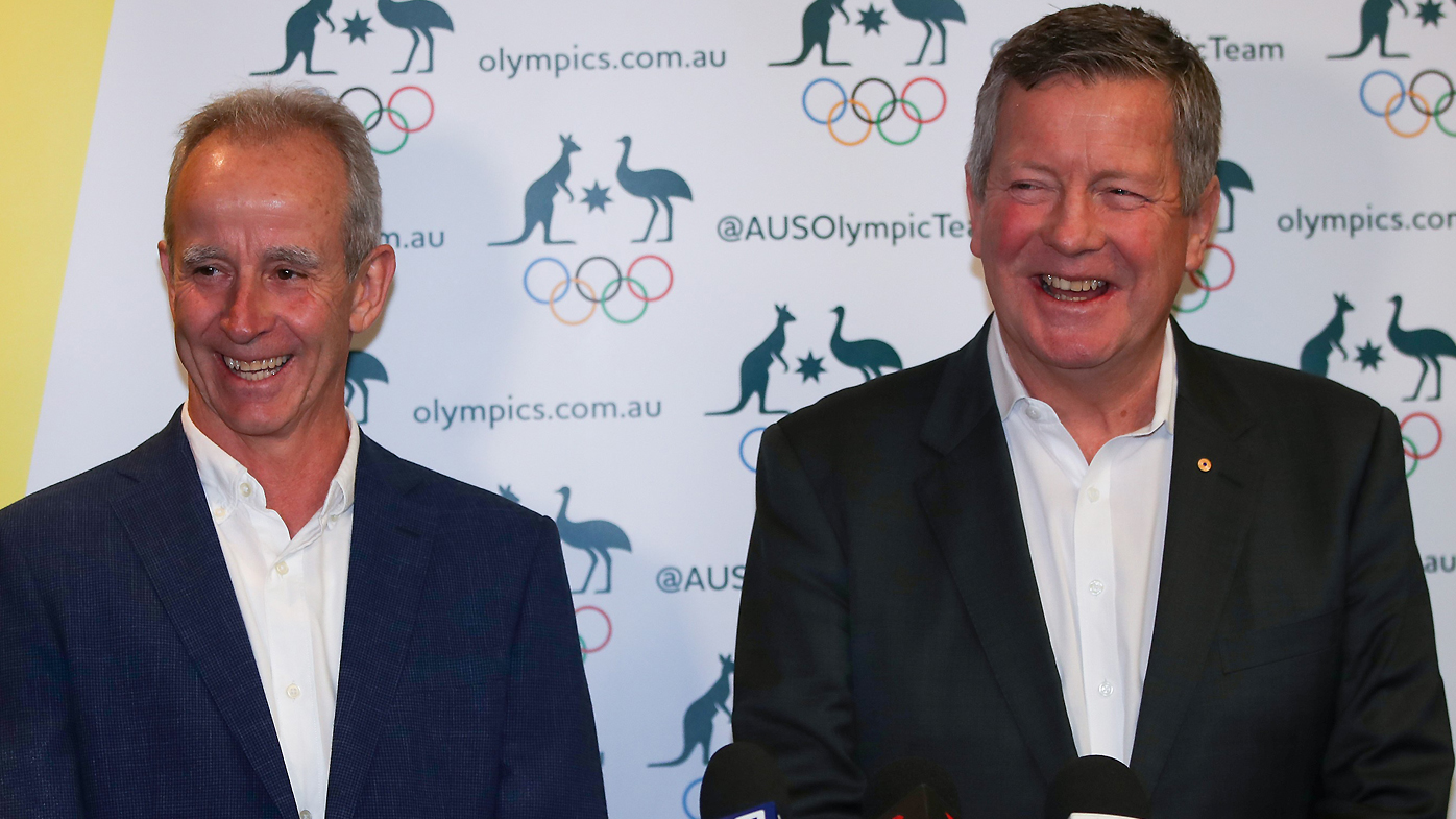 AOC CEO Matt Carroll R and David Hughes, Australia's chief medical officer