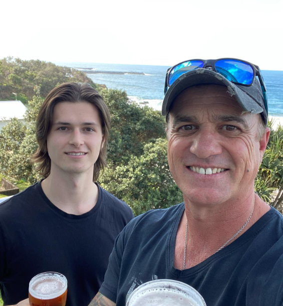 Shannon Noll and son Cody Noll