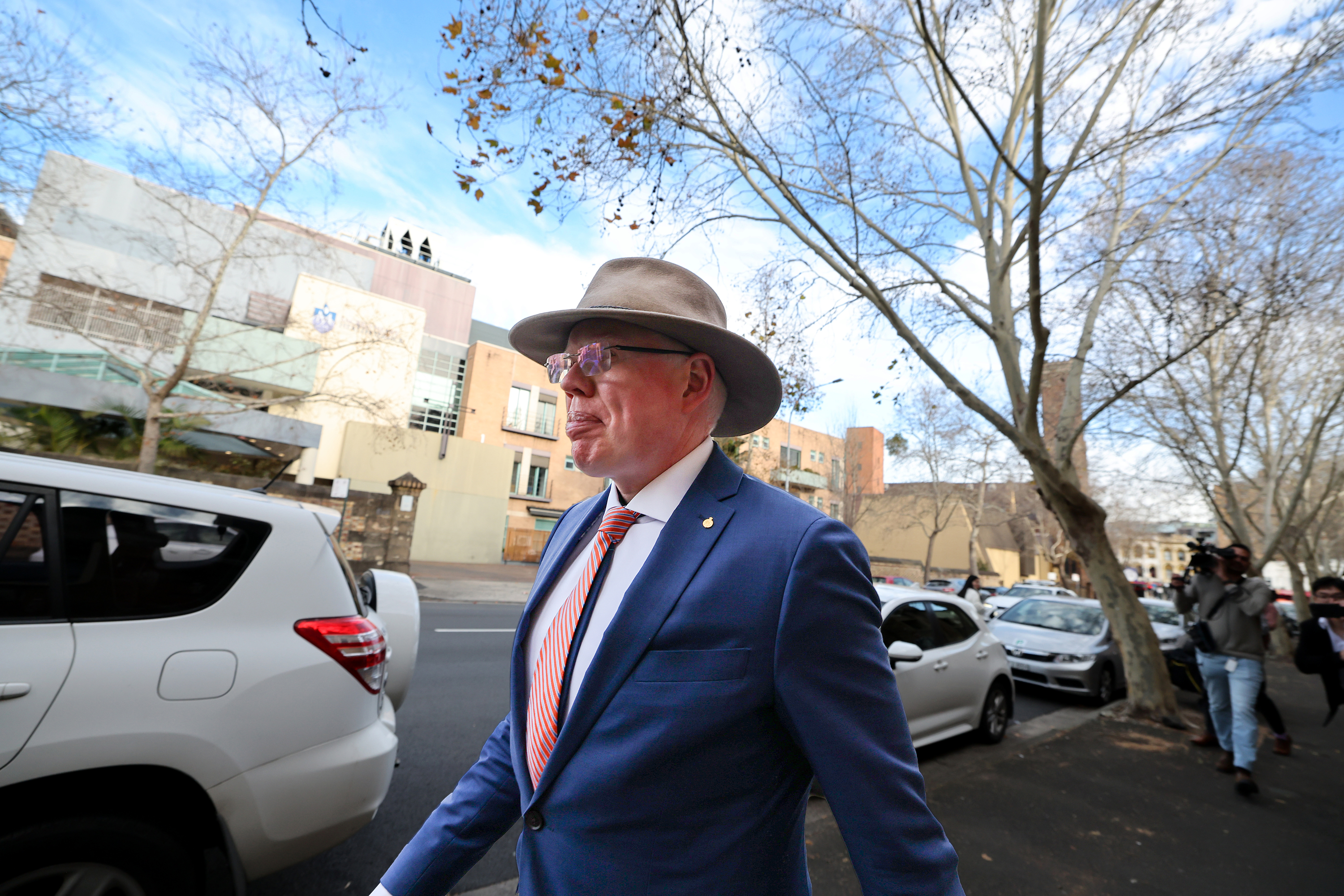 Gareth James Ward departs Darlinghurst Court in Sydney after being found guilty of sexual intercourse without consent and indecent assault. Friday 25th July 2025. Photo: Dylan Coker / The Sydney Morning Herald
