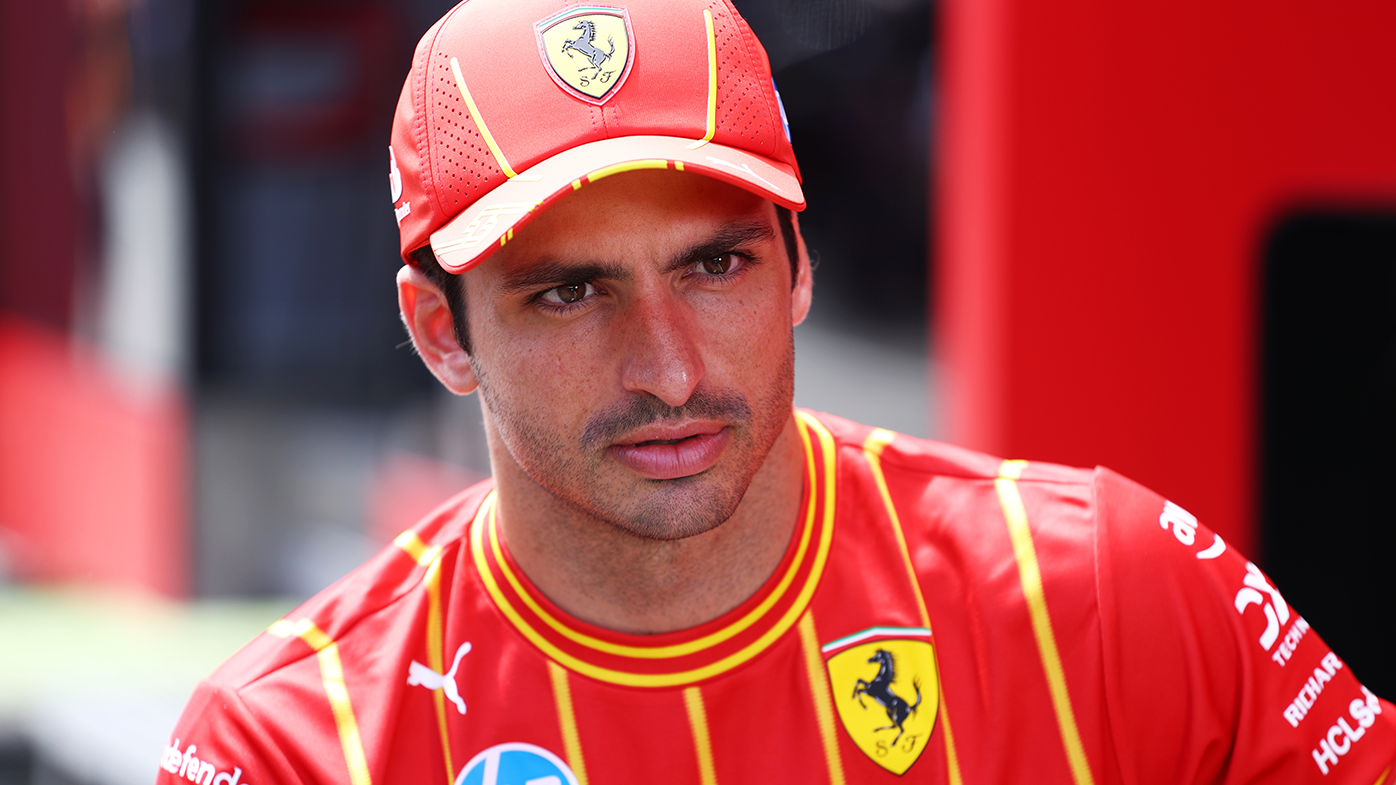 Carlos Sainz talks to media ahead of the Austrian Grand Prix.