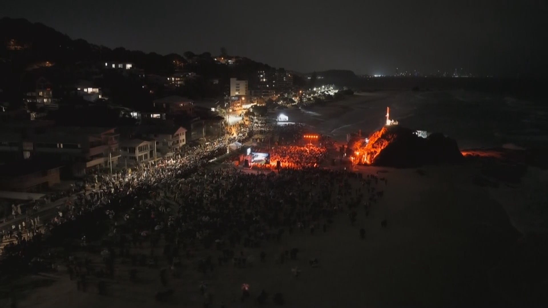 The Currumbin Anzac Day dawn service.
