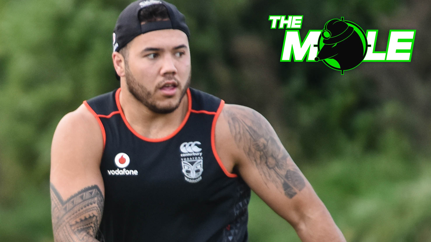 Jazz Tevaga at training with the NZ Warriors