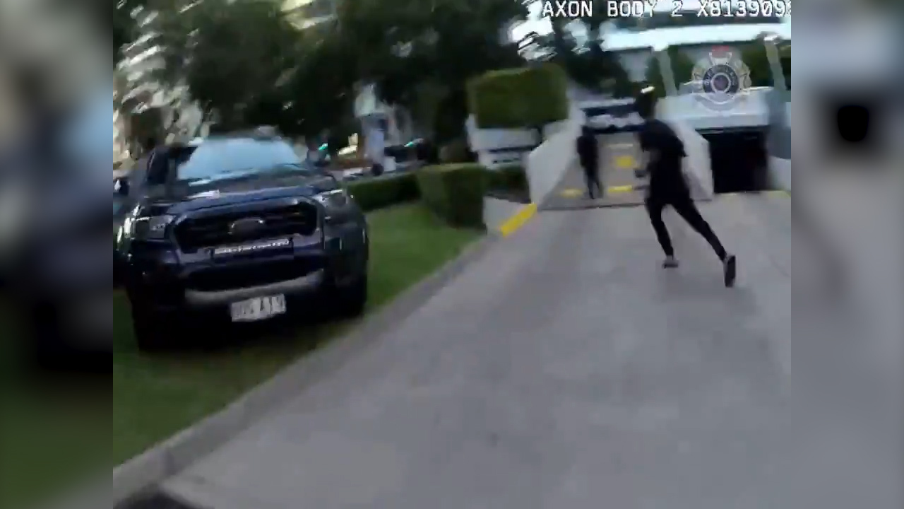 East Brisbane police pursuit crash