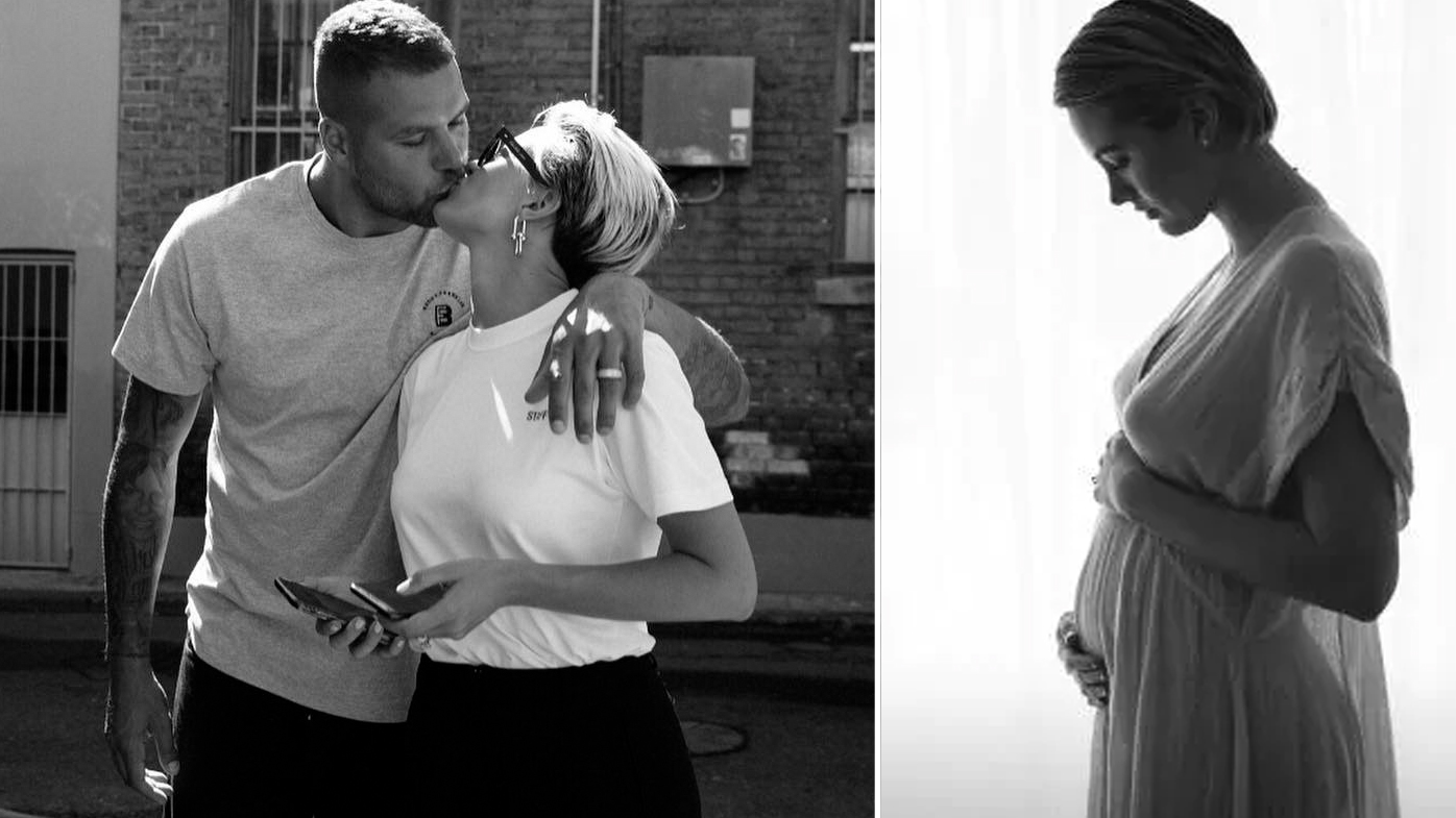 Lance 'Buddy' Franklin and wife Jesinta Franklin expecting their first
