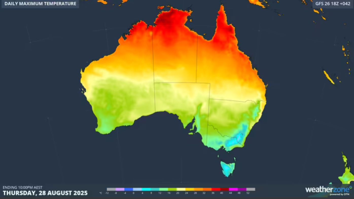 Great weather divide across Australia taking hold
