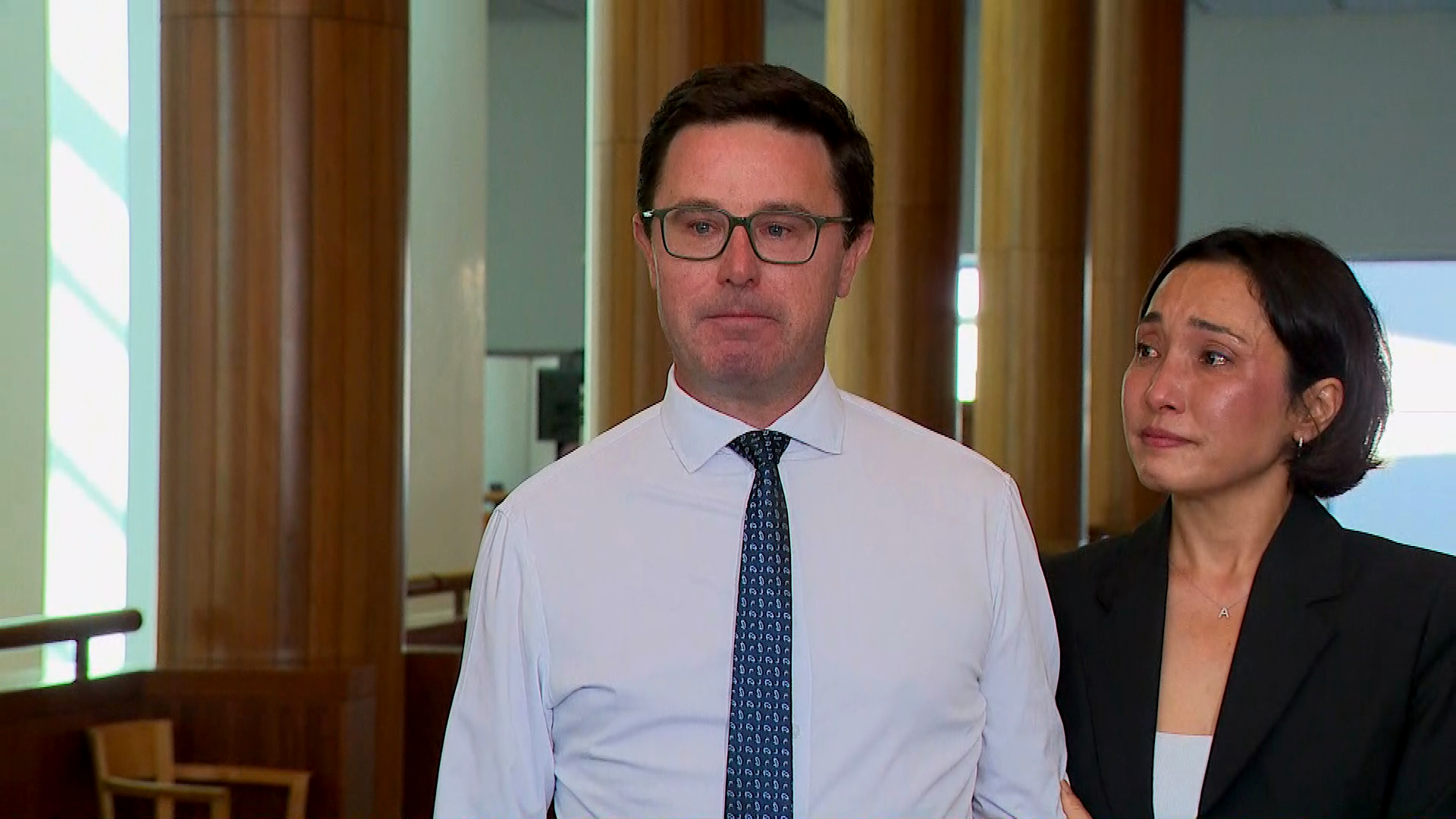 David Littleproud announces his resignation in a news conference, March 10, 2026.