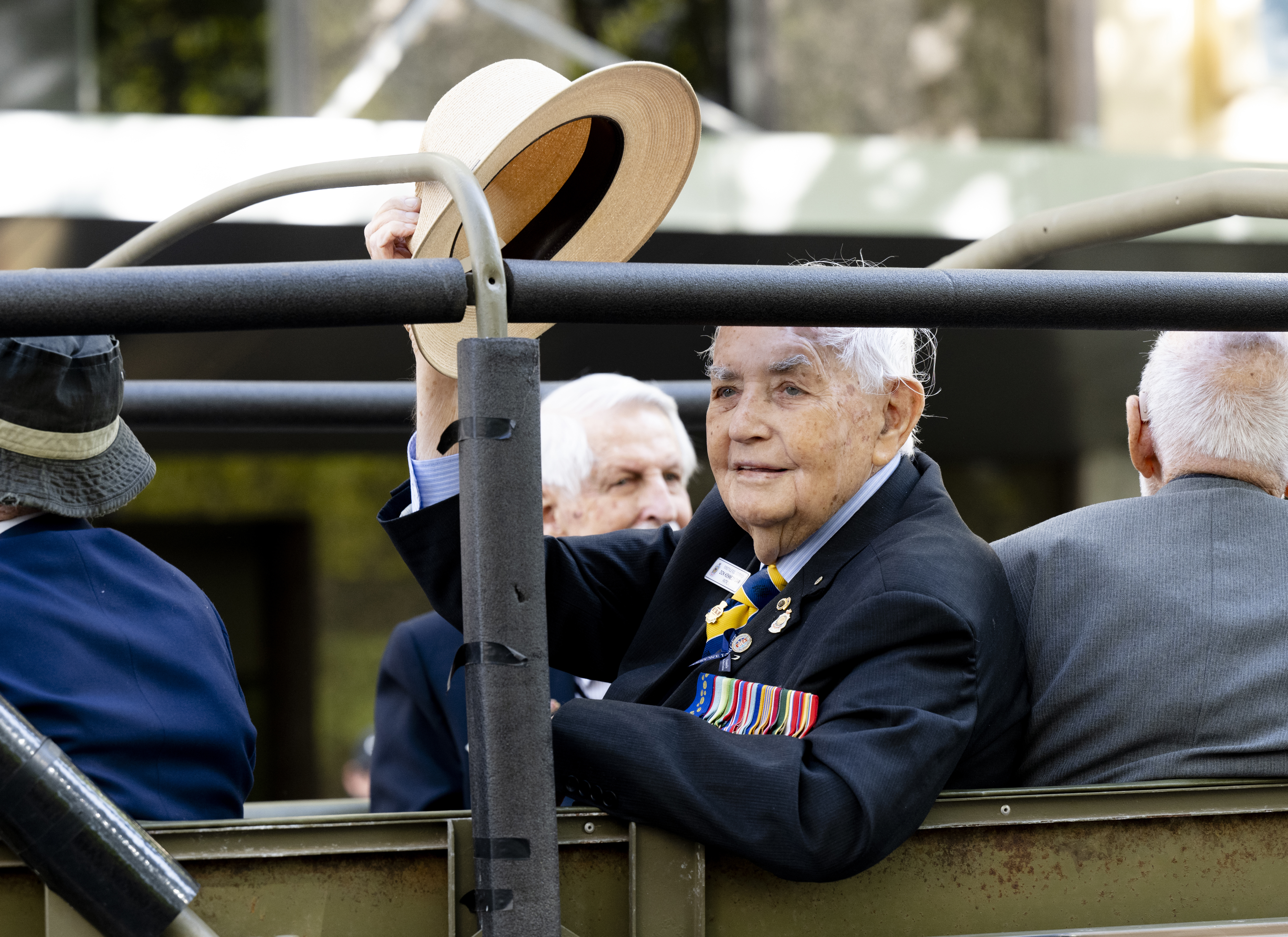 Participants parade down Elizabeth Street, Sydney in the Anzac Day March. April 25, 2023 Photo: Janie Barrett