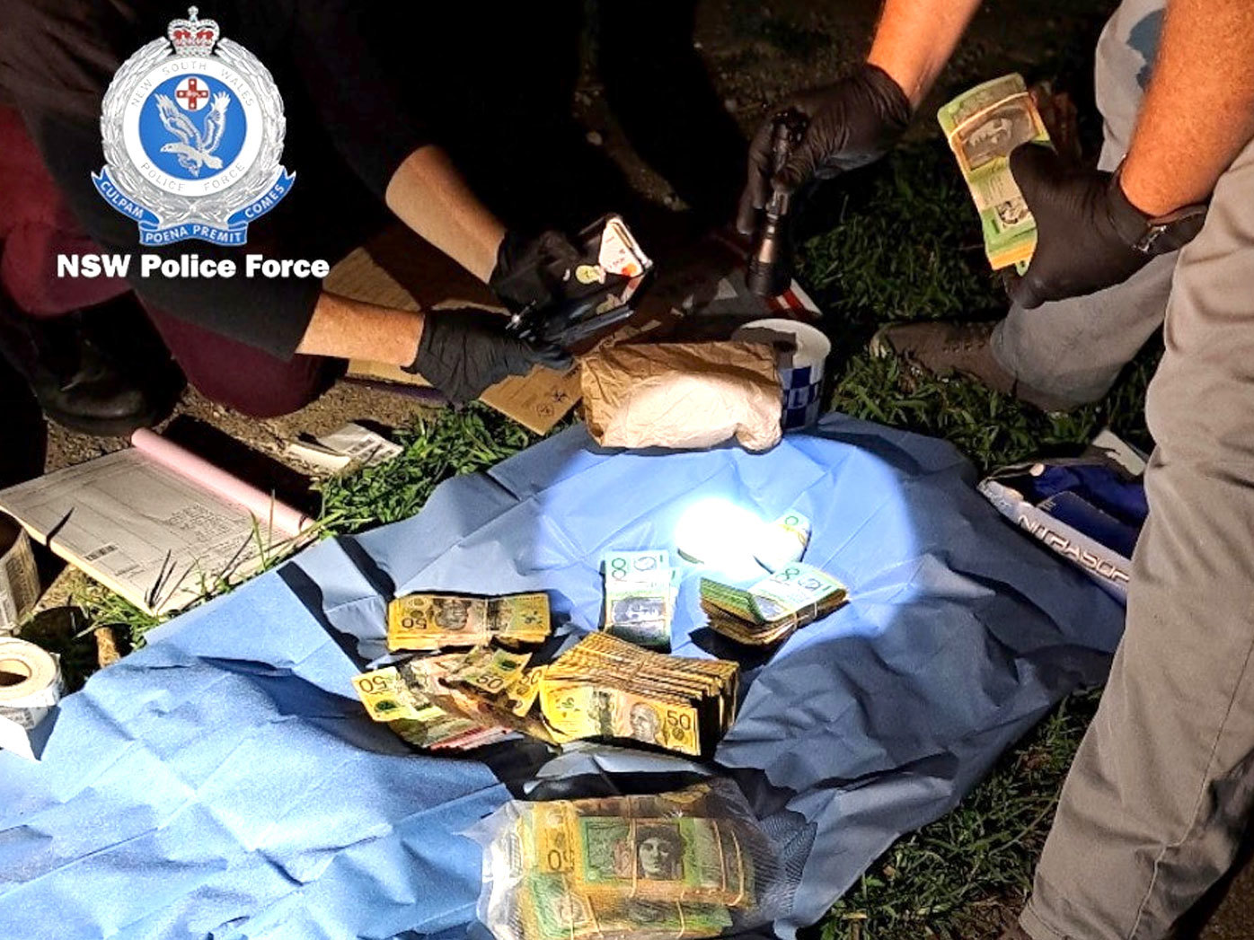Organised crime squad detectives charged four men with multiple crimes.