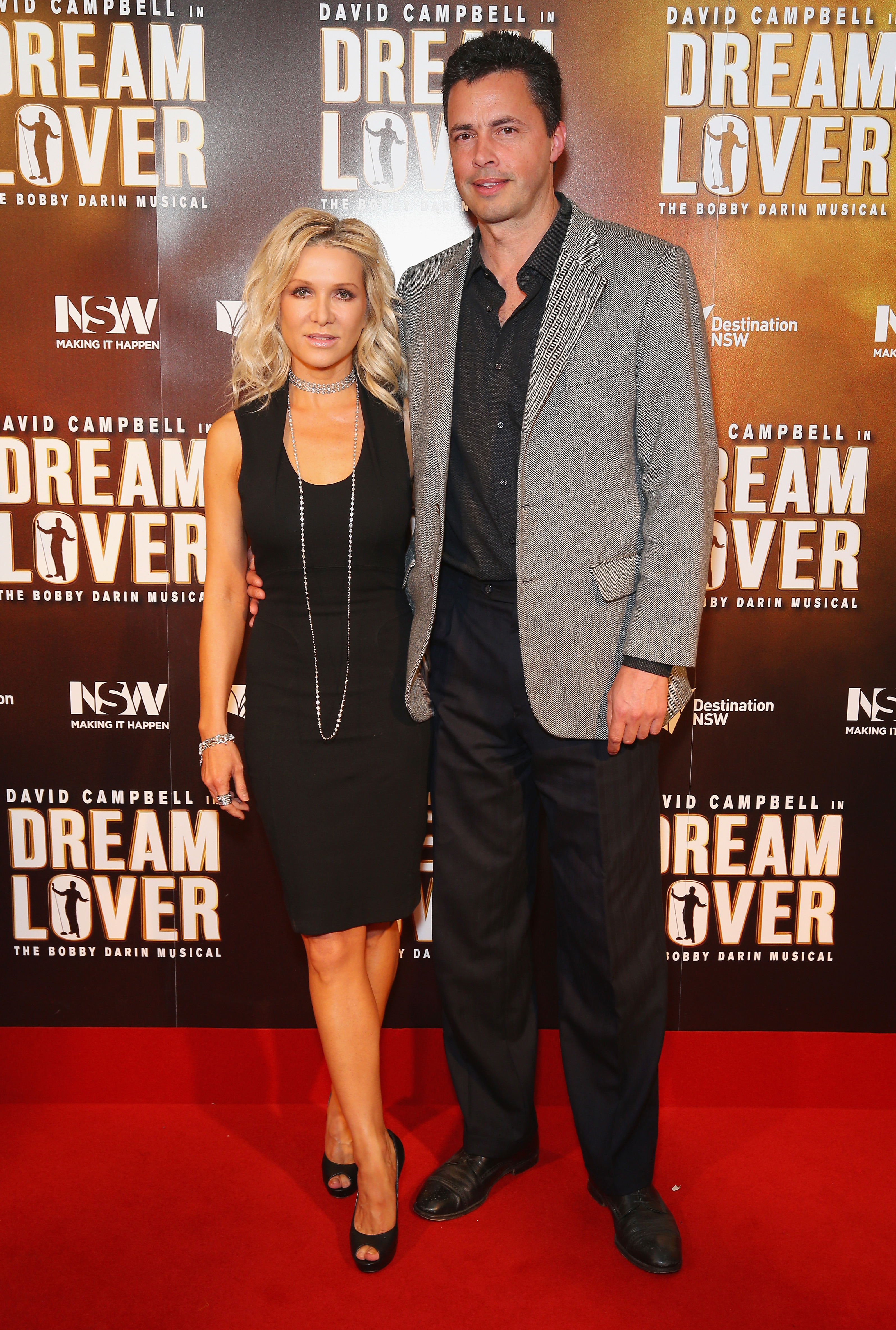 Danielle Spencer and Adam Long arrives ahead of the premiere of Dream Lover - The Bobby Darin Musical at Lyric Theatre, Star City on October 6, 2016 in Sydney, Australia.