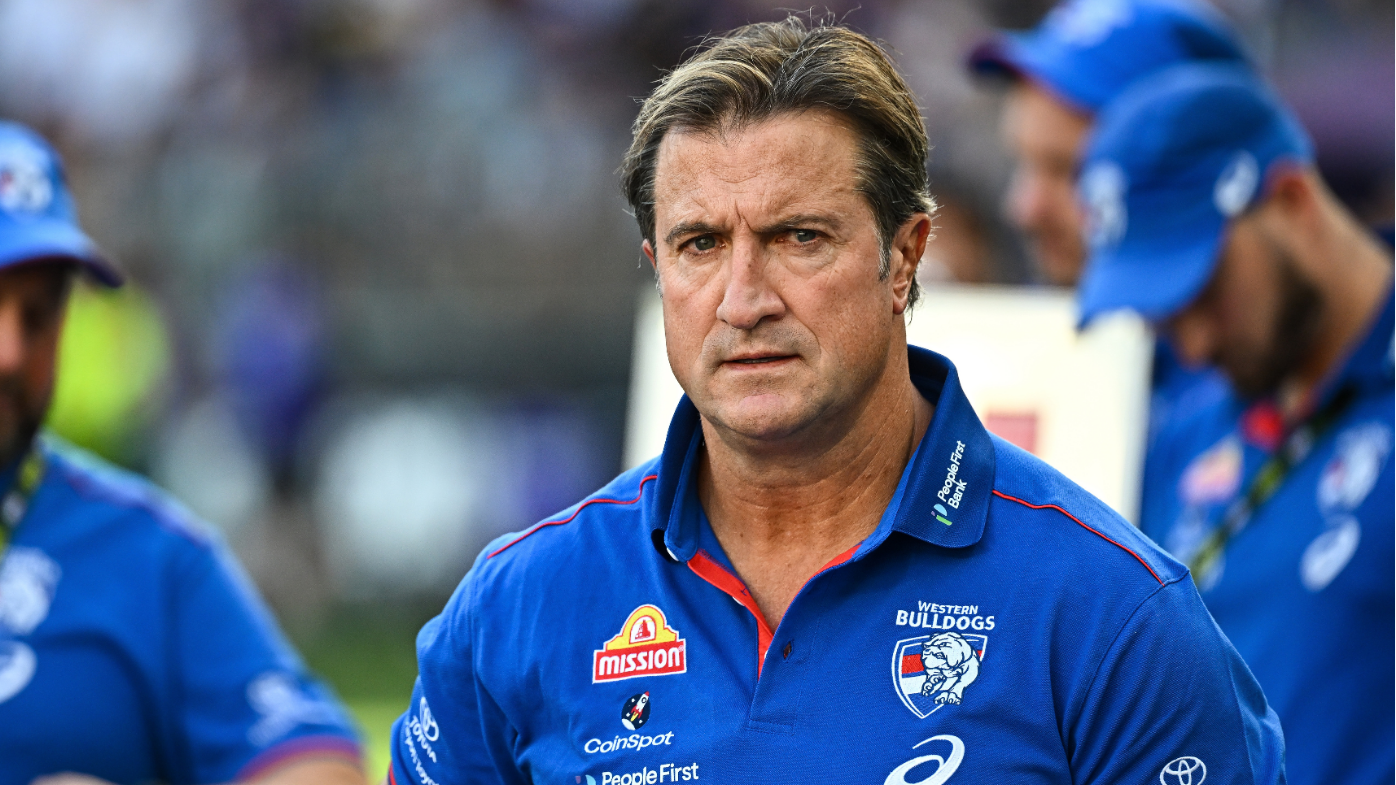 Luke Beveridge, coach of the Bulldogs.