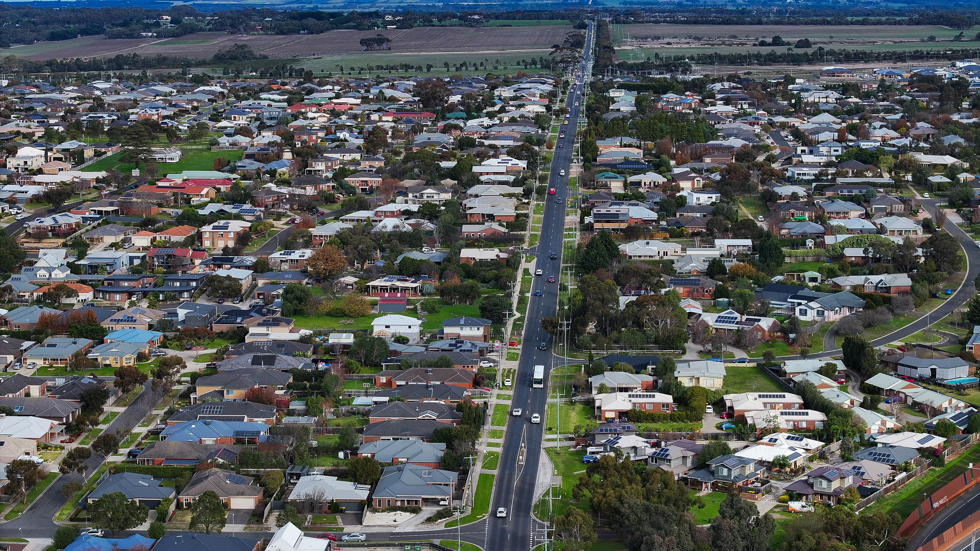 Regional Victorian suburb Waurn Ponds. 
